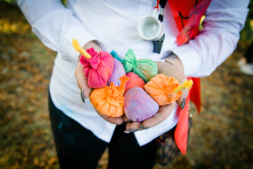 JGA-Fotoshooting mit Farbschlacht